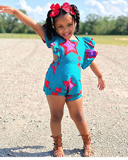 ¡Luciendo tan linda con este atuendo!: Traje de niñas africanas  