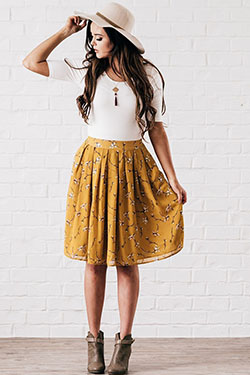 Faldas modestas hasta la rodilla, Ropa casual: Falda de tubo,  traje de la iglesia,  Atuendos Informales  