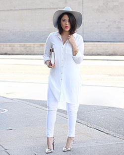 Todos los outfits con jeans blancos pantalones slim fit, street fashion: camisas,  traje blanco,  Estilo callejero,  Pantalones ajustados  